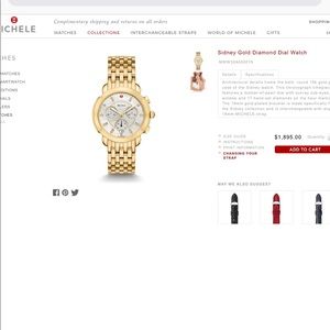 Michele gold watch